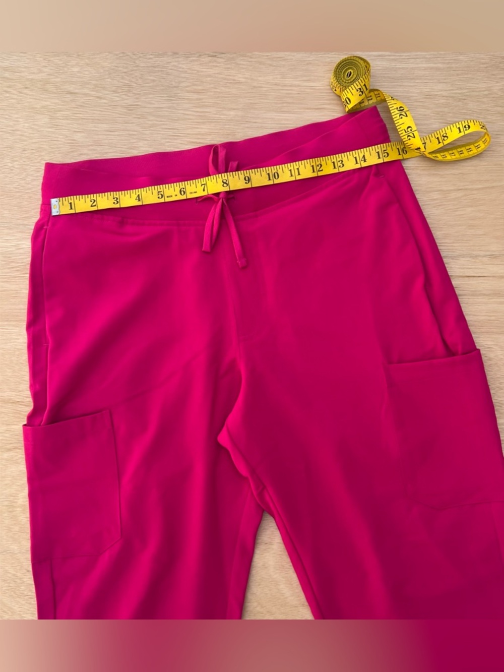 Mandala Vibrant Raspberry Pink Utility Jogger Scrubs Pockets NWT Workwear Active - Picture 8 of 13